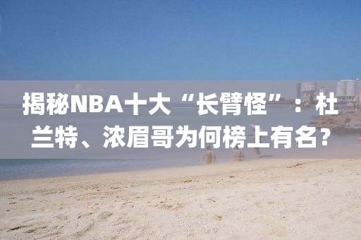 揭秘NBA十大“長臂怪”：杜蘭特、濃眉哥為何榜上有名？液壓動(dòng)力機(jī)械,元件制造