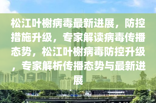 松江葉榭病毒最新進展，防控措施升級，專家解讀病毒傳播態(tài)勢，松江葉榭病毒防控升級，專家解析傳播態(tài)勢與最新進展液壓動力機械,元件制造