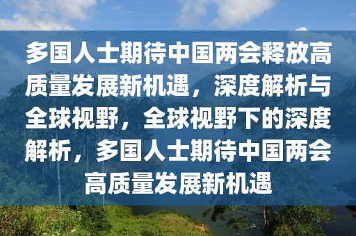 多國(guó)人士期待中國(guó)兩會(huì)釋液壓動(dòng)力機(jī)械,元件制造放高質(zhì)量發(fā)展新機(jī)遇，深度解析與全球視野，全球視野下的深度解析，多國(guó)人士期待中國(guó)兩會(huì)高質(zhì)量發(fā)展新機(jī)遇