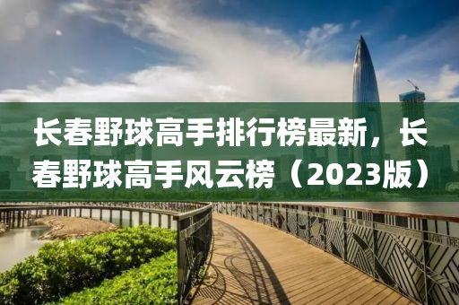 長春野球高手排行榜最新，長春野球高手風(fēng)云榜（2023版）液壓動力機械,元件制造