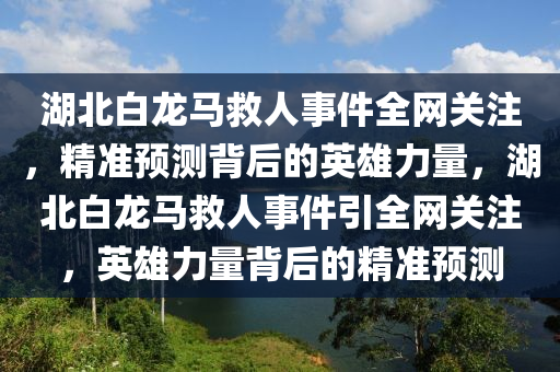 湖北白龍馬液壓動力機械,元件制造救人事件全網(wǎng)關注，精準預測背后的英雄力量，湖北白龍馬救人事件引全網(wǎng)關注，英雄力量背后的精準預測