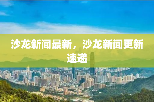 沙龍新聞最新，沙龍新聞更新速遞液壓動力機械,元件制造