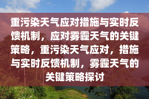 重污染天氣應對措施與實時反饋機制，應對霧霾天氣的關鍵策略，重污染天氣應對，措施與實時反饋機制，霧霾天氣的關鍵策略探討