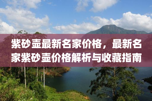 紫砂壺最新名家價格，最新名家紫砂壺價格解析與收藏指南