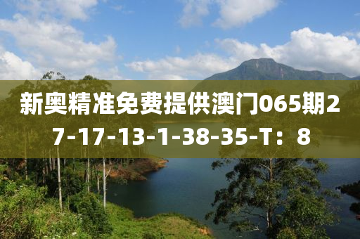 新奧精準免費提供澳門065期27-液壓動力機械,元件制造17-13-1-38-35-T：8