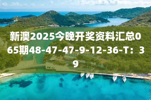 新澳2025今晚開獎資料匯總065期48-47-47-9-12-3液壓動力機(jī)械,元件制造6-T：39