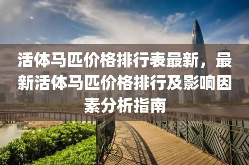 活體馬匹價格排行表最新，最新活體馬匹價格排行及影響因素分析指南液壓動力機(jī)械,元件制造