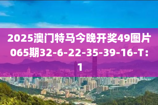 2025澳門特馬今晚開獎49圖片065期32-6-22-35-39-16-T：1液壓動力機械,元件制造