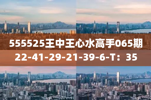 555525王中王心水高手065期22-41-29-21-39-6-T：35