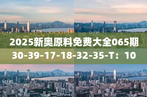 2025新奧原料免費大全065期30-液壓動力機械,元件制造39-17-18-32-35-T：10