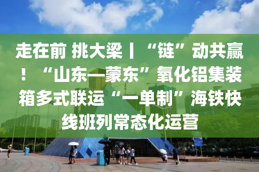 走在前 挑大梁丨“鏈”動共贏！“山東—蒙東”氧化鋁集裝箱多式聯(lián)運“一單制”海鐵快線班列常態(tài)化運營液壓動力機械,元件制造