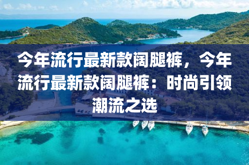 今年流行最新款液壓動力機(jī)械,元件制造闊腿褲，今年流行最新款闊腿褲：時尚引領(lǐng)潮流之選