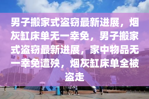 男子搬家式盜竊最新進展，煙灰缸床單無一幸免，男子搬家式盜竊最新進展，家中物品無一幸免遭殃，煙灰缸床單全被盜走