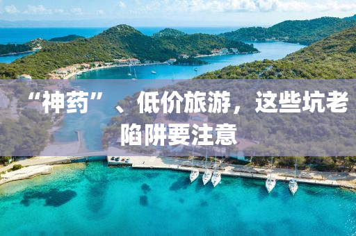 “神藥”、低價旅游，這些坑老陷阱要注意液壓動力機械,元件制造