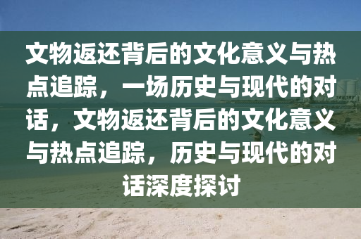 文物返還背后的文化意義與熱點追蹤，一場歷史與現(xiàn)代的對話，文物返還背后的文化意義與熱點追蹤，歷史與現(xiàn)代的對話深度探討液壓動力機械,元件制造