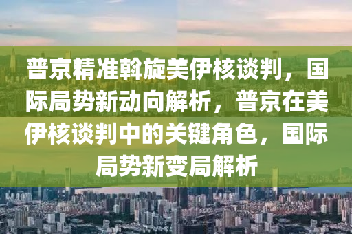 普京精準斡旋美伊核談判，國際局勢新動向解析，普京在美伊核談判中的關(guān)鍵角色，國際局勢新變局解析液壓動力機械,元件制造