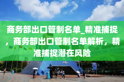 商務(wù)部出口管制名單_精準捕捉，商務(wù)部出口管制名單解析，精準捕捉潛在風(fēng)險