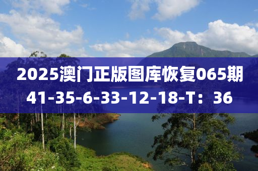 2025澳門(mén)正版圖庫(kù)恢復(fù)065期41-35-6-3液壓動(dòng)力機(jī)械,元件制造3-12-18-T：36