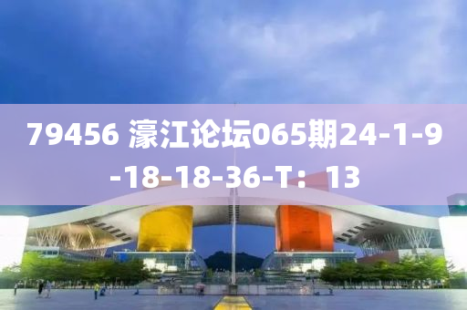 79456 濠江論壇065期24-1-9-18-18-36-T：13