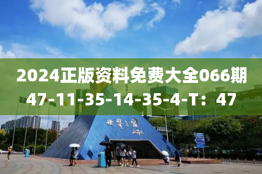 2024正版資料免費(fèi)大全066期47-11-35-14-35-4-T：47