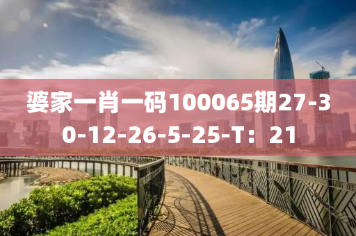 婆家一肖一碼100065期27-30-12-26-5-25-T：21