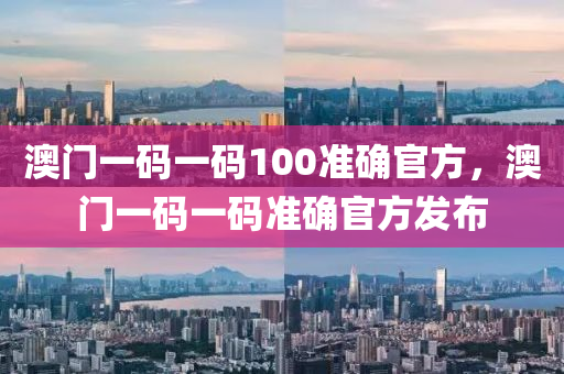 澳門一碼一碼100準確官方，澳門一碼一碼準確官方發(fā)布液壓動力機械,元件制造