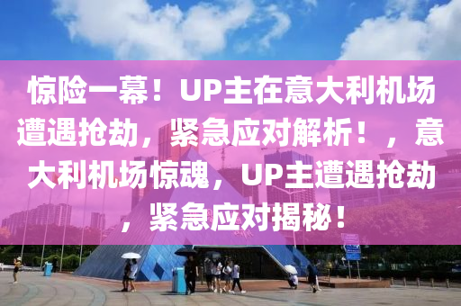 驚險(xiǎn)一幕！UP主在意大利機(jī)場(chǎng)遭遇搶劫，緊急應(yīng)對(duì)解析！，意大利機(jī)場(chǎng)驚魂，UP主遭遇搶劫，緊急應(yīng)對(duì)揭秘！液壓動(dòng)力機(jī)械,元件制造