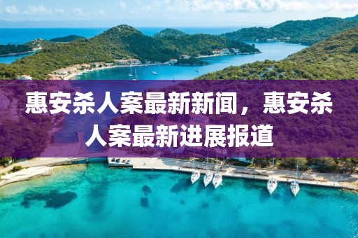 惠安殺人案最新新聞，惠安殺人案最新進展報道液壓動力機械,元件制造