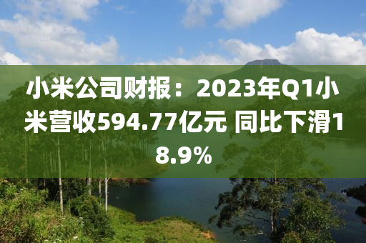 小米公司財報：2023年Q1小米營收594.77億元 同比下滑18.9%液壓動力機械,元件制造