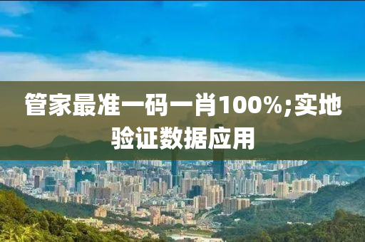 管家最準一碼一肖100%;實地驗證數(shù)據(jù)應用