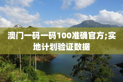 澳門一碼一碼100準(zhǔn)確官方;實(shí)地計(jì)劃驗(yàn)證數(shù)據(jù)