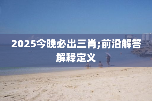 2025今晚必出三肖;前沿解答解釋定義