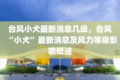 臺(tái)風(fēng)小犬最新消息幾級(jí)，臺(tái)風(fēng)“小犬”最新消息及風(fēng)力等級(jí)影響概述液壓動(dòng)力機(jī)械,元件制造