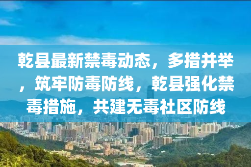 乾縣最新禁毒動態(tài)，多措并舉，筑牢防毒防線，乾縣強化禁毒措施，共建無毒社區(qū)防線液壓動力機械,元件制造