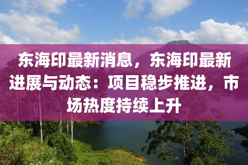 東海印最新消息，東海印最新進(jìn)展與動(dòng)態(tài)：項(xiàng)目穩(wěn)步推進(jìn)，市場(chǎng)熱度持續(xù)上升