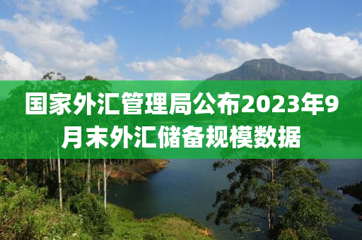 國家外匯管理局公布2023年9月末外匯儲備規(guī)模數(shù)據(jù)