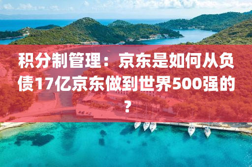 積分制管理：京東是如何從負(fù)債17億京東做到世界500強(qiáng)的液壓動(dòng)力機(jī)械,元件制造？