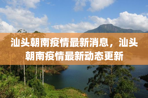 汕頭朝南疫情最新消息，汕頭朝南疫情最新動態(tài)更新液壓動力機械,元件制造