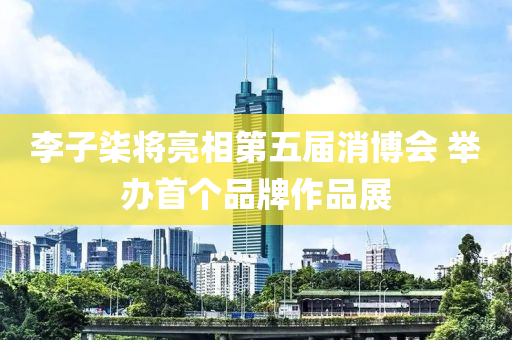 李子柒將亮相第五屆消博會 舉辦首個(gè)品牌作品展液壓動力機(jī)械,元件制造