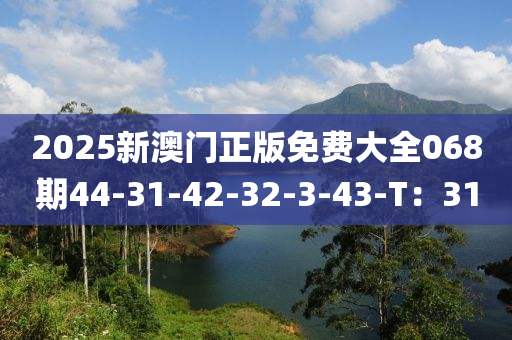 2025新澳門正版免費大全068期44-31-42-32液壓動力機械,元件制造-3-43-T：31